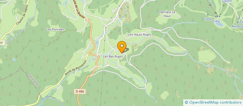 localisation de l'entreprise LE CHOUETTE CHALET  GERARDMER