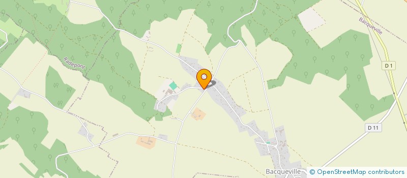 localisation de l'entreprise LE CHOUQUET  BACQUEVILLE