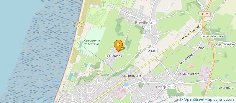 localisation de l'entreprise LE CHRIS BERT  BREVILLE-SUR-MER