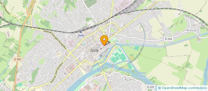 localisation de l'entreprise LE CHRISTAL  DOLE