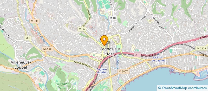 localisation de l'entreprise LE CHRISTIANIA à CAGNES-SUR-MER