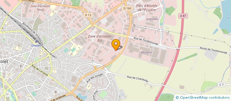 localisation de l'entreprise LE CHROMAGE DUR à CHOLET