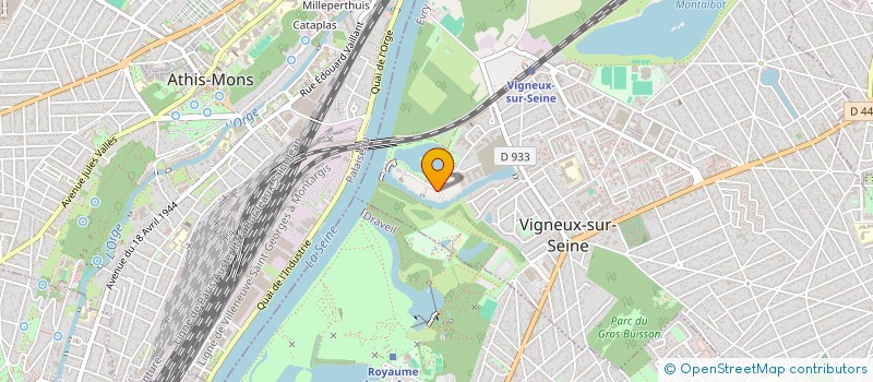 localisation de l'entreprise LE CHRYSALICE à VIGNEUX-SUR-SEINE