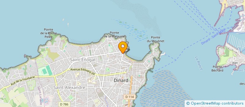 localisation de l'entreprise LE CHRYSTAL à DINARD