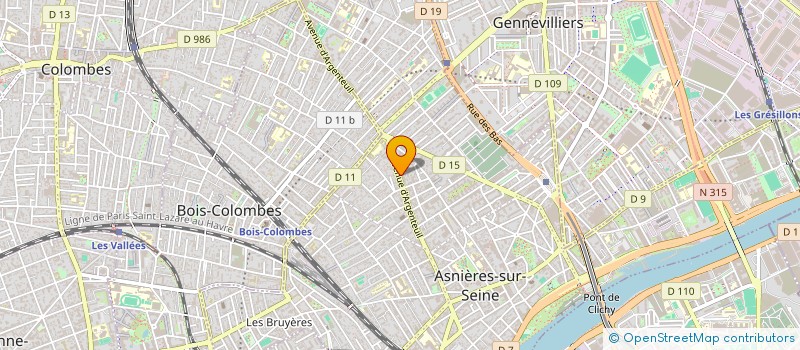localisation de l'entreprise LE CHTI DAUPHIN à ASNIERES-SUR-SEINE