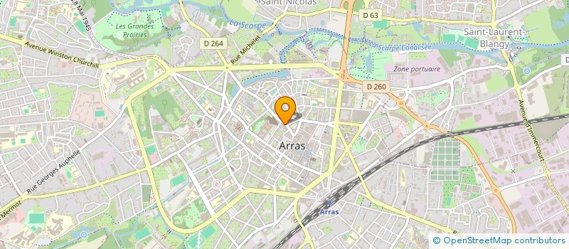 localisation de l'entreprise LE CHTI MARKET à ARRAS