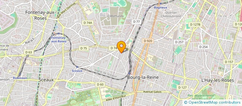 localisation de l'entreprise LE CIEL AU VENTRE à SCEAUX