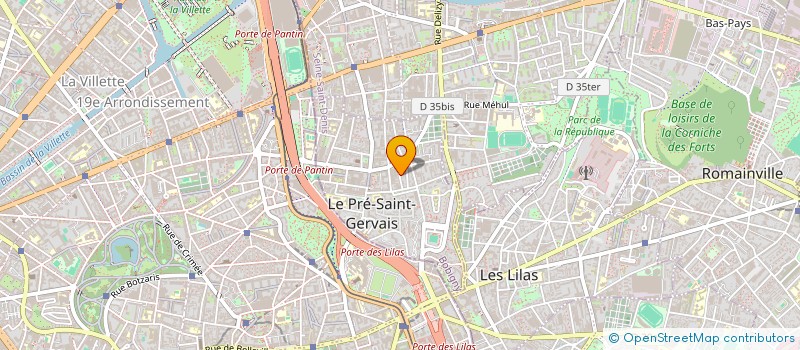 localisation de l'entreprise LE CIEL DANS LA LUCARNE à LE PRE-SAINT-GERVAIS