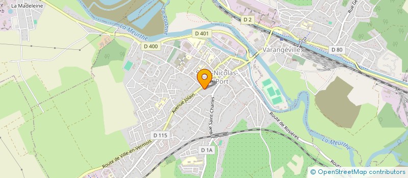 localisation de l'entreprise LE CIEL PAR DESSUS LE TOIT  SAINT NICOLAS DE PORT