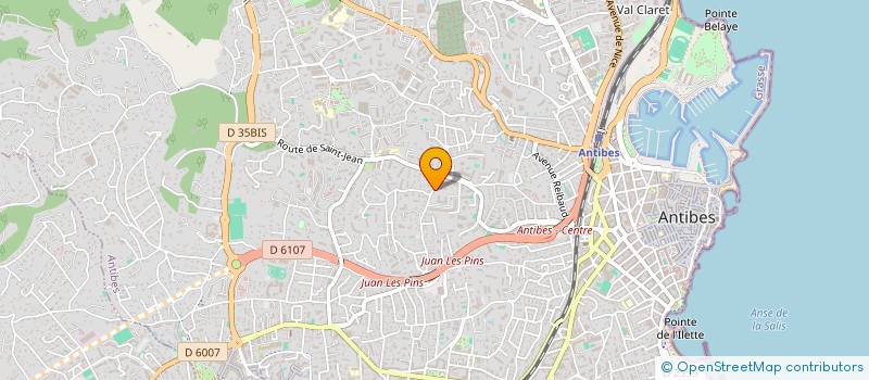 localisation de l'entreprise LE CIGALIN à ANTIBES