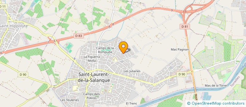 localisation de l'entreprise LE CIGALON  SAINT-LAURENT-DE-LA-SALANQUE