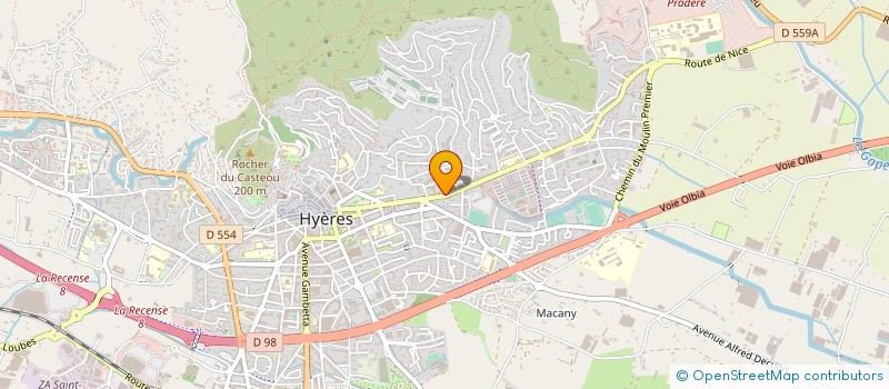 localisation de l'entreprise LE CIGALOU à HYERES