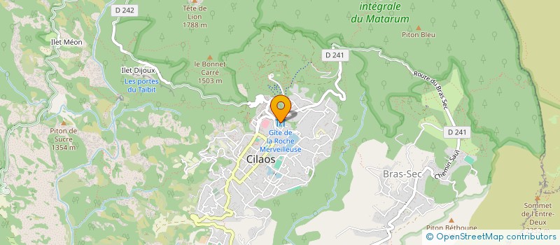 localisation de l'entreprise LE CILAOS ROCHE MERVEILLEUSE à CILAOS