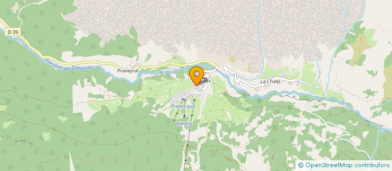 localisation de l'entreprise LE CIME  CREVOUX