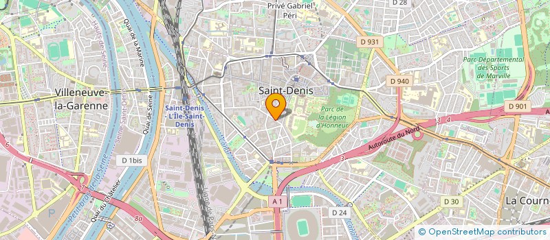 localisation de l'entreprise LE CINE COLLECTIF ( L.C.C )  SAINT-DENIS