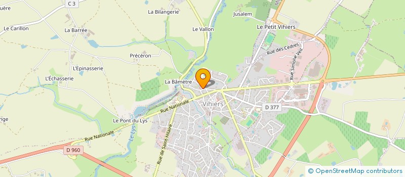 localisation de l'entreprise LE CINE'FIL à LYS-HAUT-LAYON