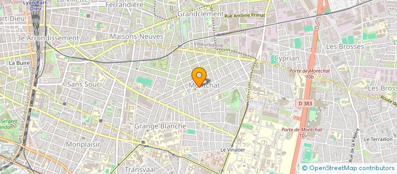 localisation de l'entreprise LE CINE MONTCHAT  LYON