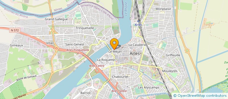 localisation de l'entreprise LE CINEMA DES MOURGUES à ARLES