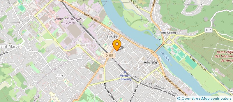 localisation de l'entreprise LE CINEMA S'EXPOSE 27  VERNON