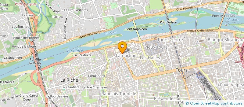 localisation de l'entreprise LE CINEMA S'EXPOSE 37 - 1 ERE à TOURS