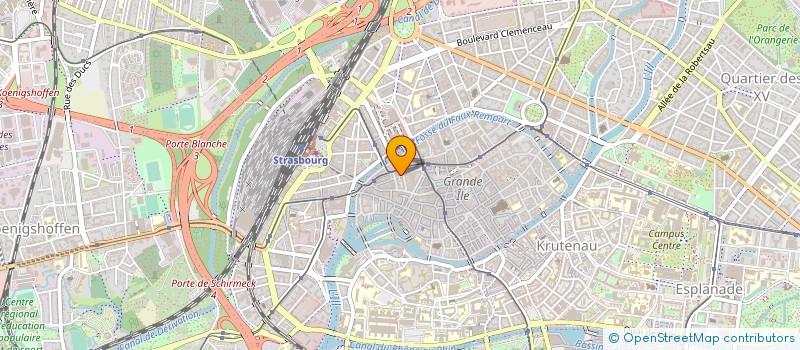 localisation de l'entreprise LE CINEMATOGRAPHE à STRASBOURG