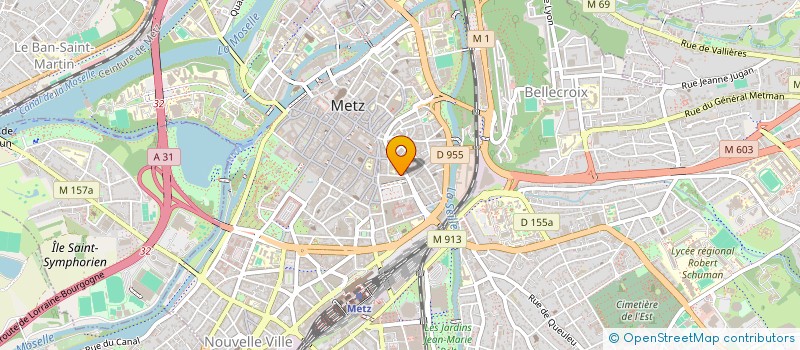 localisation de l'entreprise LE CINQ  METZ