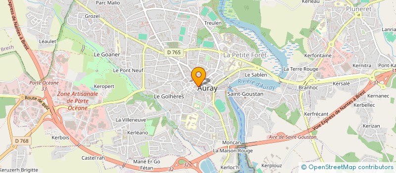 localisation de l'entreprise LE CINQ à AURAY