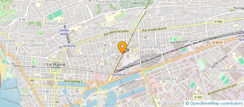 localisation de l'entreprise LE CINQ à LE HAVRE