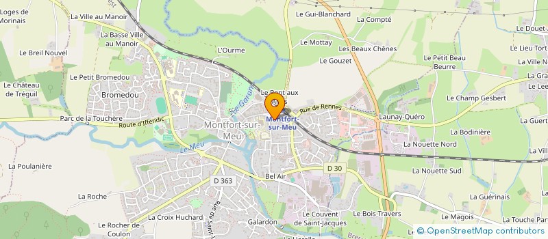 localisation de l'entreprise LE CINQ  MONTFORT-SUR-MEU