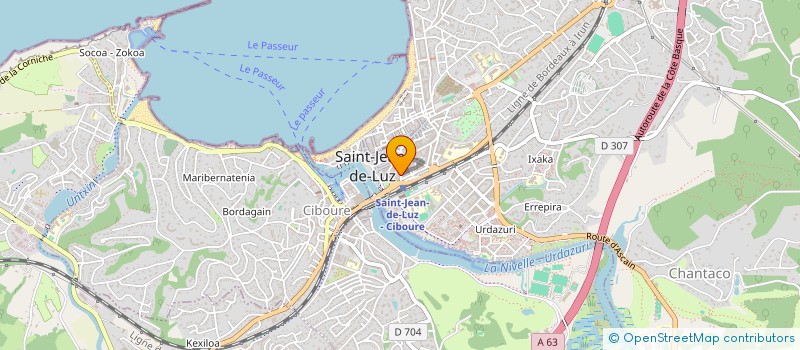 localisation de l'entreprise LE CINQ à SAINT-JEAN-DE-LUZ