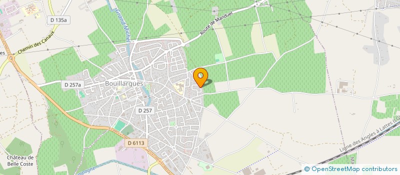 localisation de l'entreprise LE CINQ TOURMAGNE  BOUILLARGUES