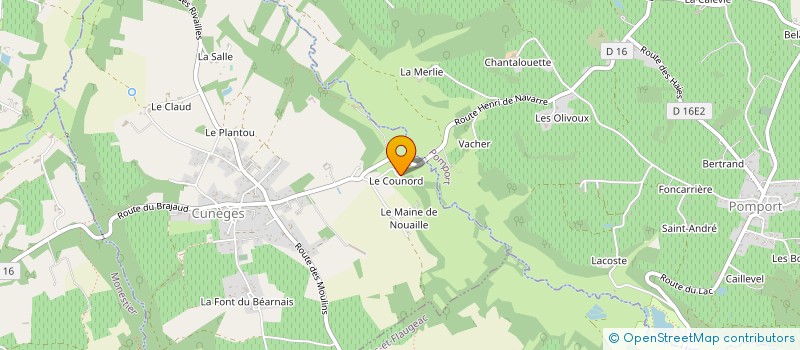 localisation de l'entreprise LE CINQUANTE CINQ à SAUSSIGNAC