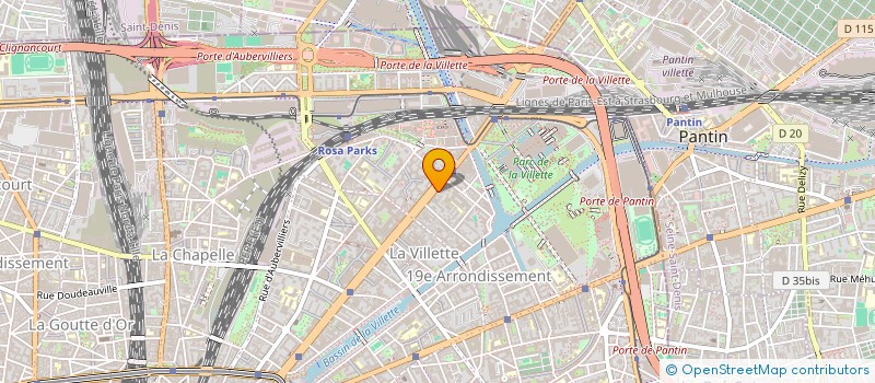 localisation de l'entreprise LE CINQUIEME ELEMENT STRUCTURE D'ACCUEIL EDUCATIVE ET THERAPEUTIQUE POUR ENFANTS ET ADULTES HANDICAPES  PARIS