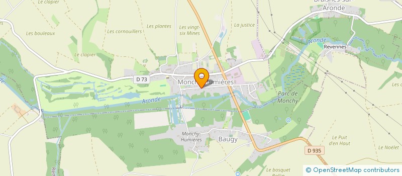 localisation de l'entreprise LE CINQUIEME SENS à MONCHY-HUMIERES