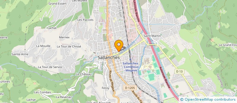 localisation de l'entreprise LE CINTRA à SALLANCHES
