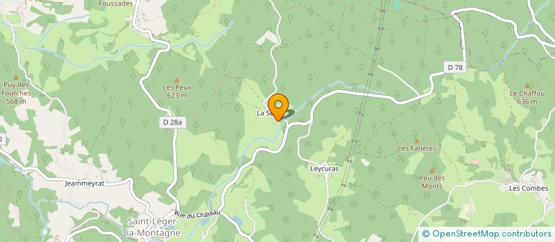 localisation de l'entreprise LE CIRQUE COMPOST  SAINT-LEGER-LA-MONTAGNE