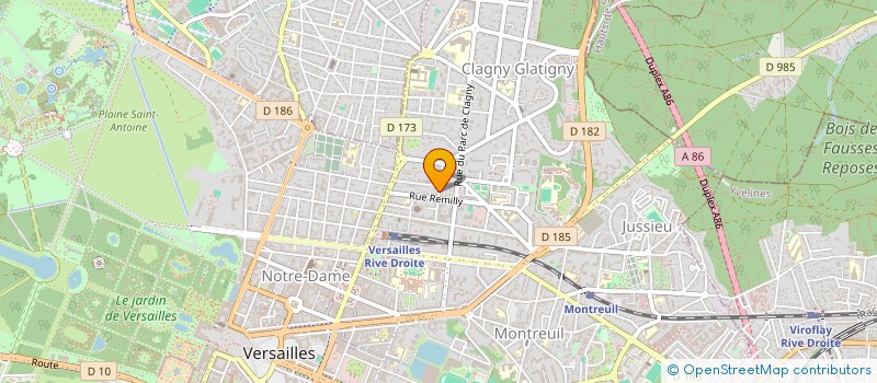 localisation de l'entreprise LE CIRQUE MUSICAL à VERSAILLES