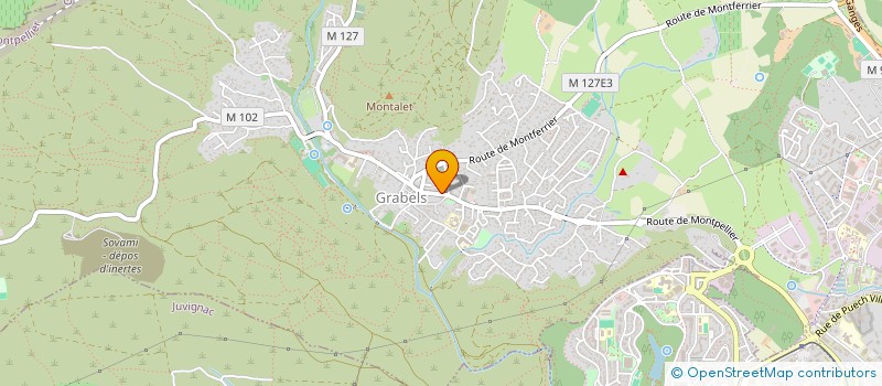 localisation de l'entreprise LE CISEAU D'OR à GRABELS