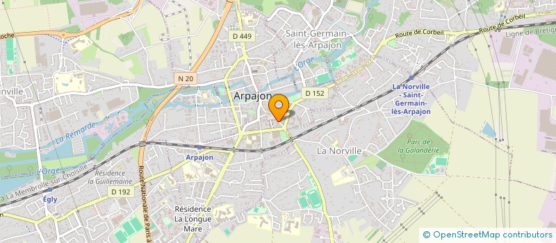 localisation de l'entreprise LE CISEAU D'OR à ARPAJON