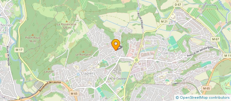 localisation de l'entreprise LE CISTE BLANC  CLAPIERS