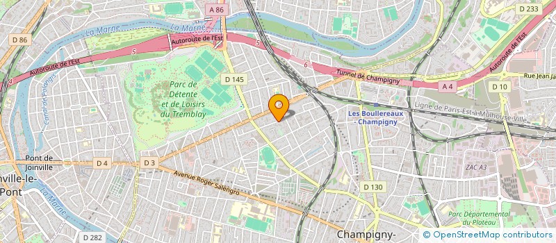 localisation de l'entreprise LE CITRON ROSE à CHAMPIGNY-SUR-MARNE