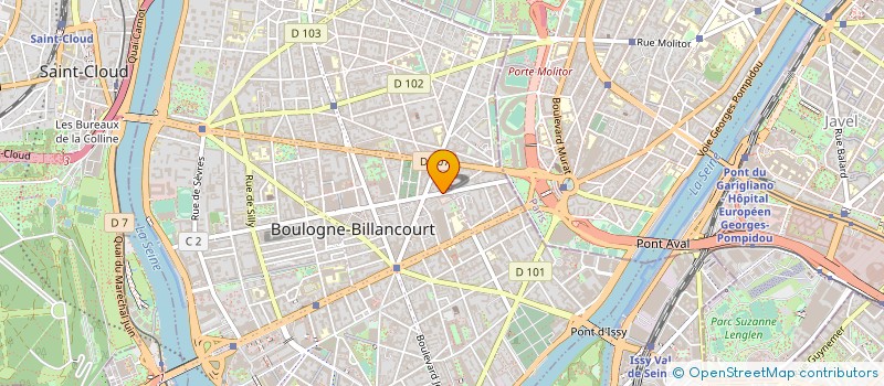 localisation de l'entreprise LE CITRON VERT  BOULOGNE-BILLANCOURT