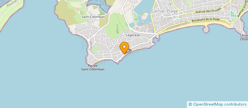 localisation de l'entreprise LE CLAIR DE LUNE  CARNAC