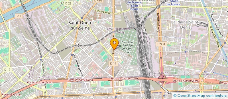 localisation de l'entreprise LE CLAIR DE LUNE à SAINT-OUEN-SUR-SEINE