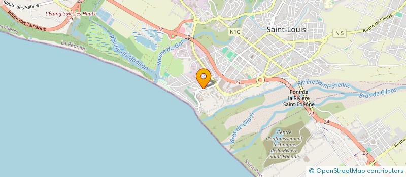 localisation de l'entreprise LE CLAIR DE LUNE  SAINT-LOUIS