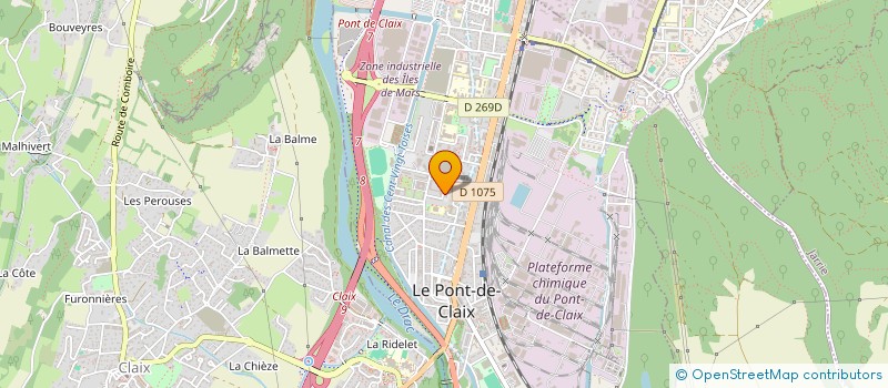 localisation de l'entreprise LE CLAIR DU LINGE à LE PONT-DE-CLAIX