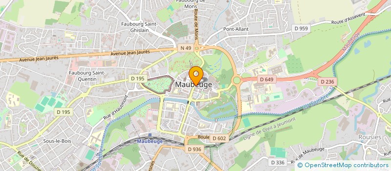 localisation de l'entreprise LE CLAIR LUDIQUE  MAUBEUGE