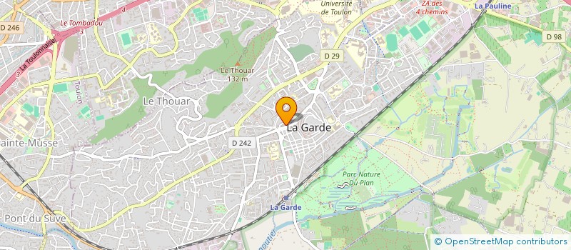 localisation de l'entreprise LE CLAIR VAL  LA GARDE