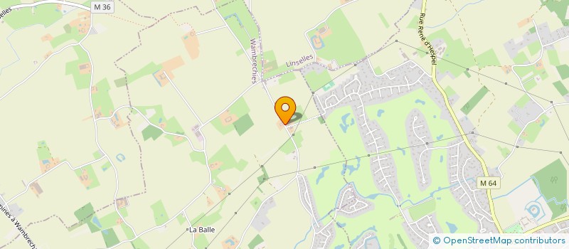 localisation de l'entreprise LE CLAIR VILLAGE  WAMBRECHIES