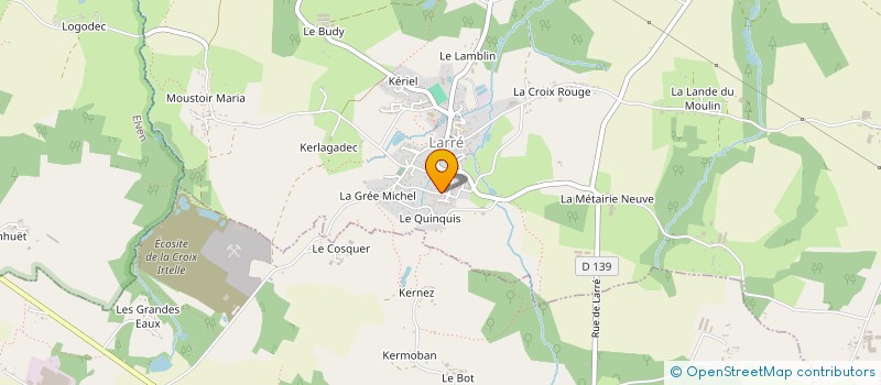 localisation de l'entreprise LE CLAIRE DESIGN  LARRE